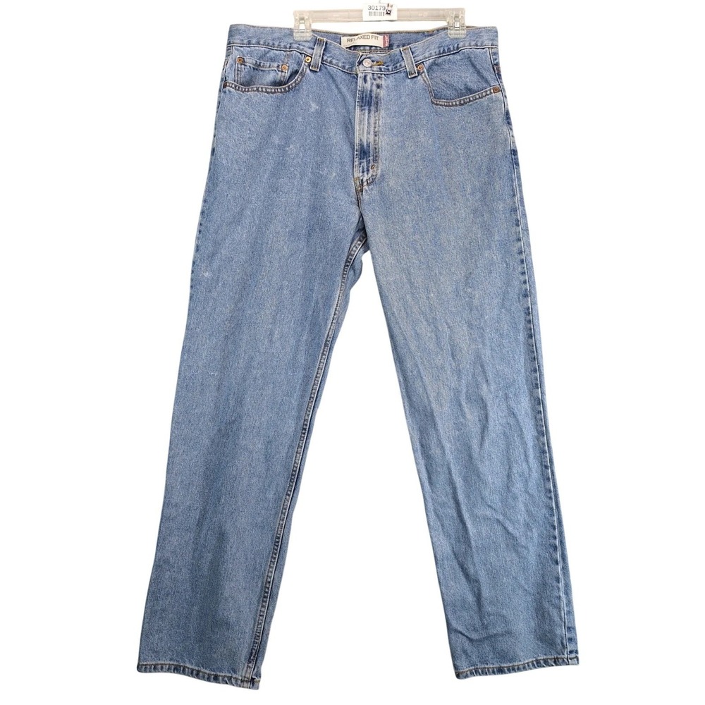 Levi's 550‎ Relaxed Fit Jeans Mens 38x32 Light Wash 2009 Y2K Dadcore Denim Retro
